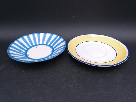 Two Decorative colorful Small Plates Vintage