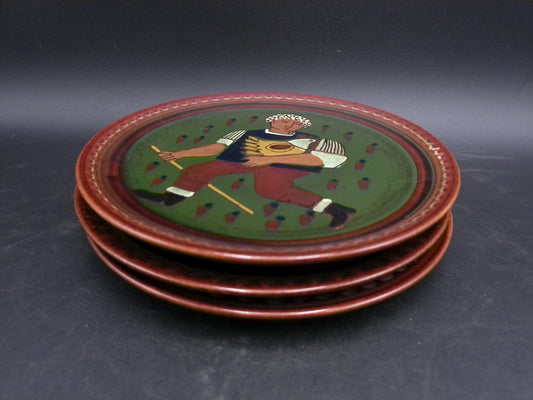 Set of 3 plates each with Unique  Design Could be Swiss made