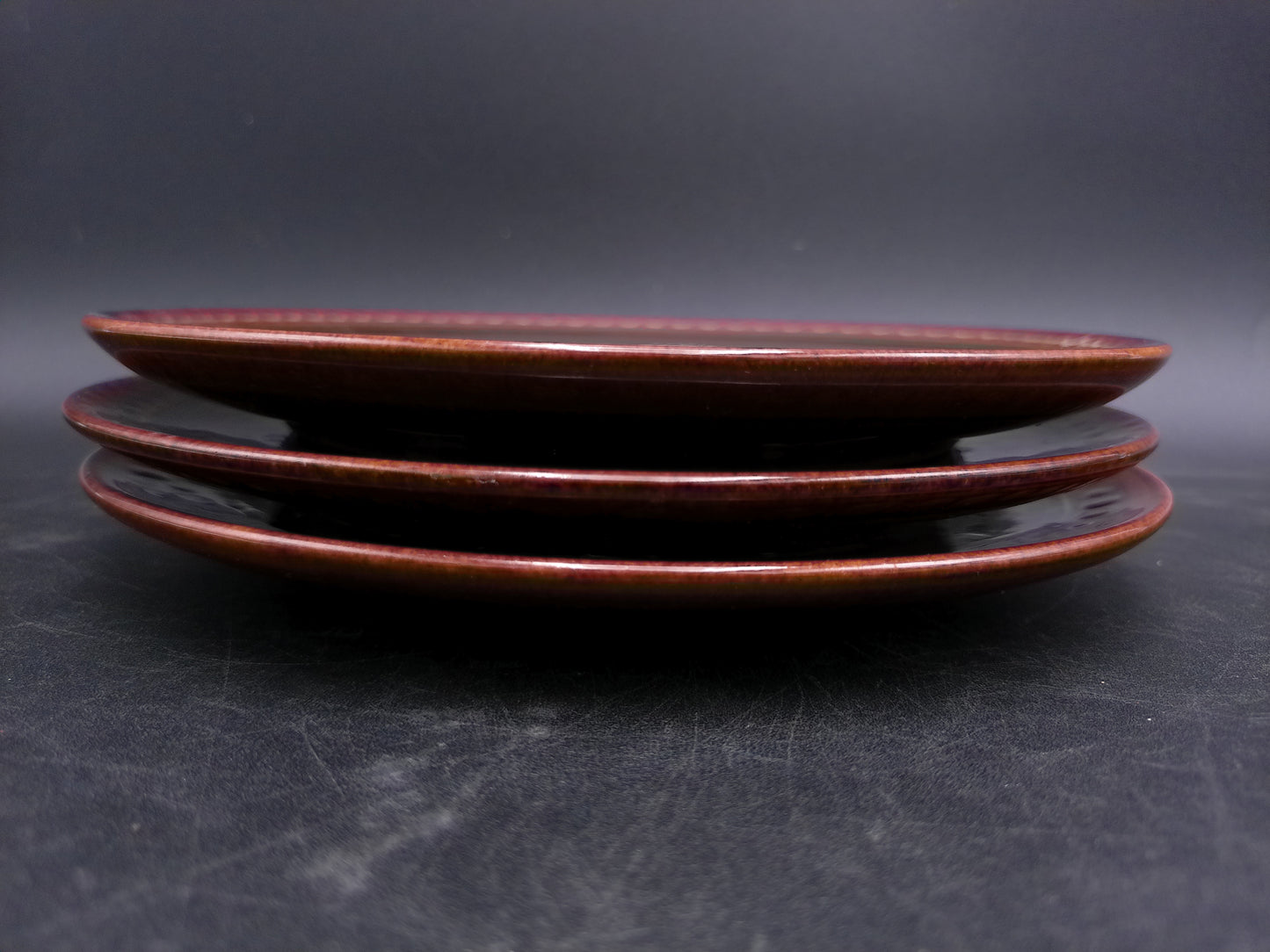 Set of 3 plates each with Unique  Design Could be Swiss made