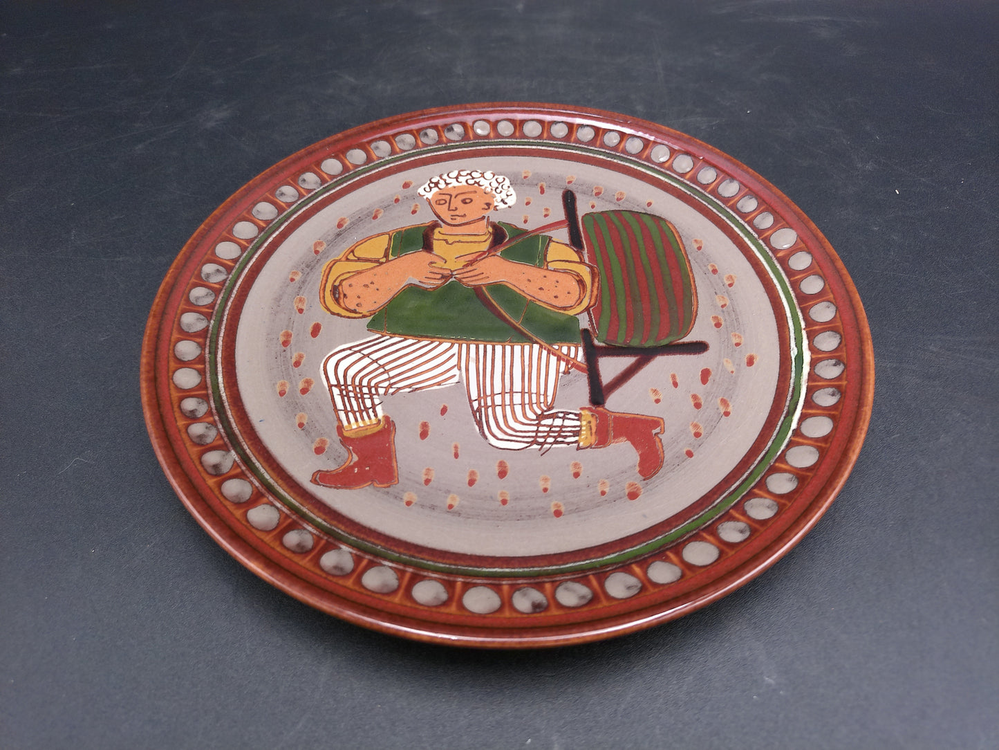 Set of 3 plates each with Unique Design Could be Swiss made