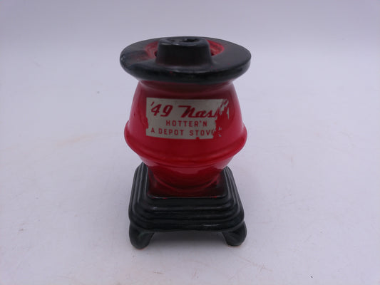 NASH '49 Pot Belly Stove Dealer Promotional Ashtray 1949 Promo Depo
