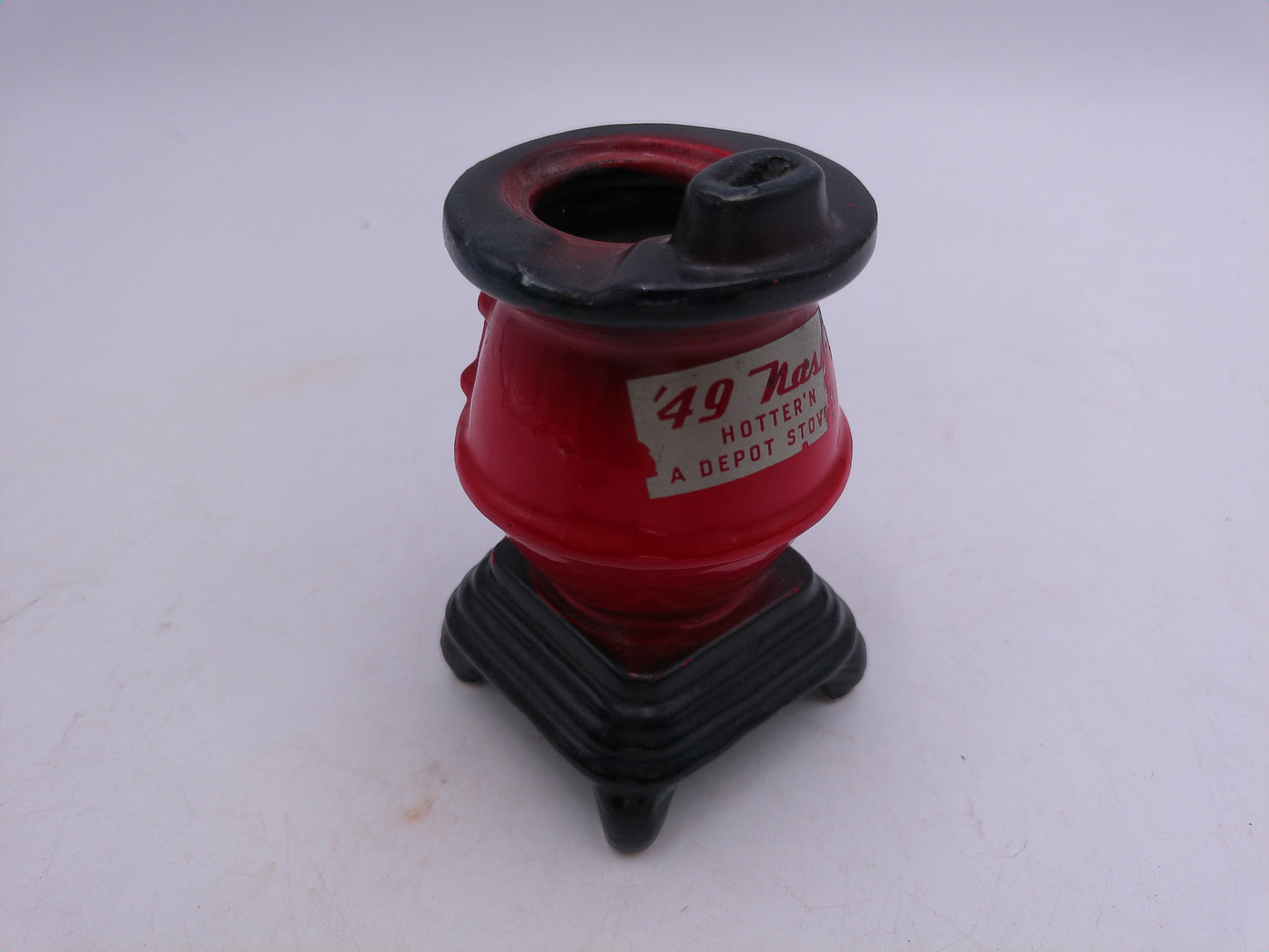 NASH '49 Pot Belly Stove Dealer Promotional Ashtray 1949 Promo Depo