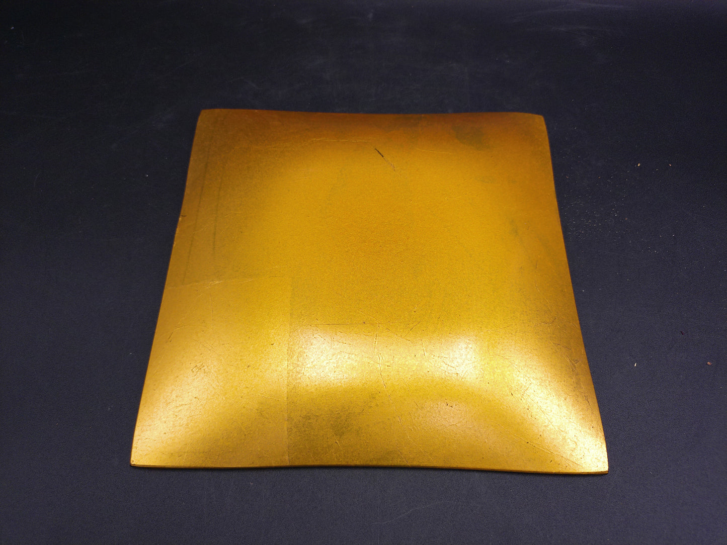 Gold Lacquer Tray Unique and Rare Floral Design