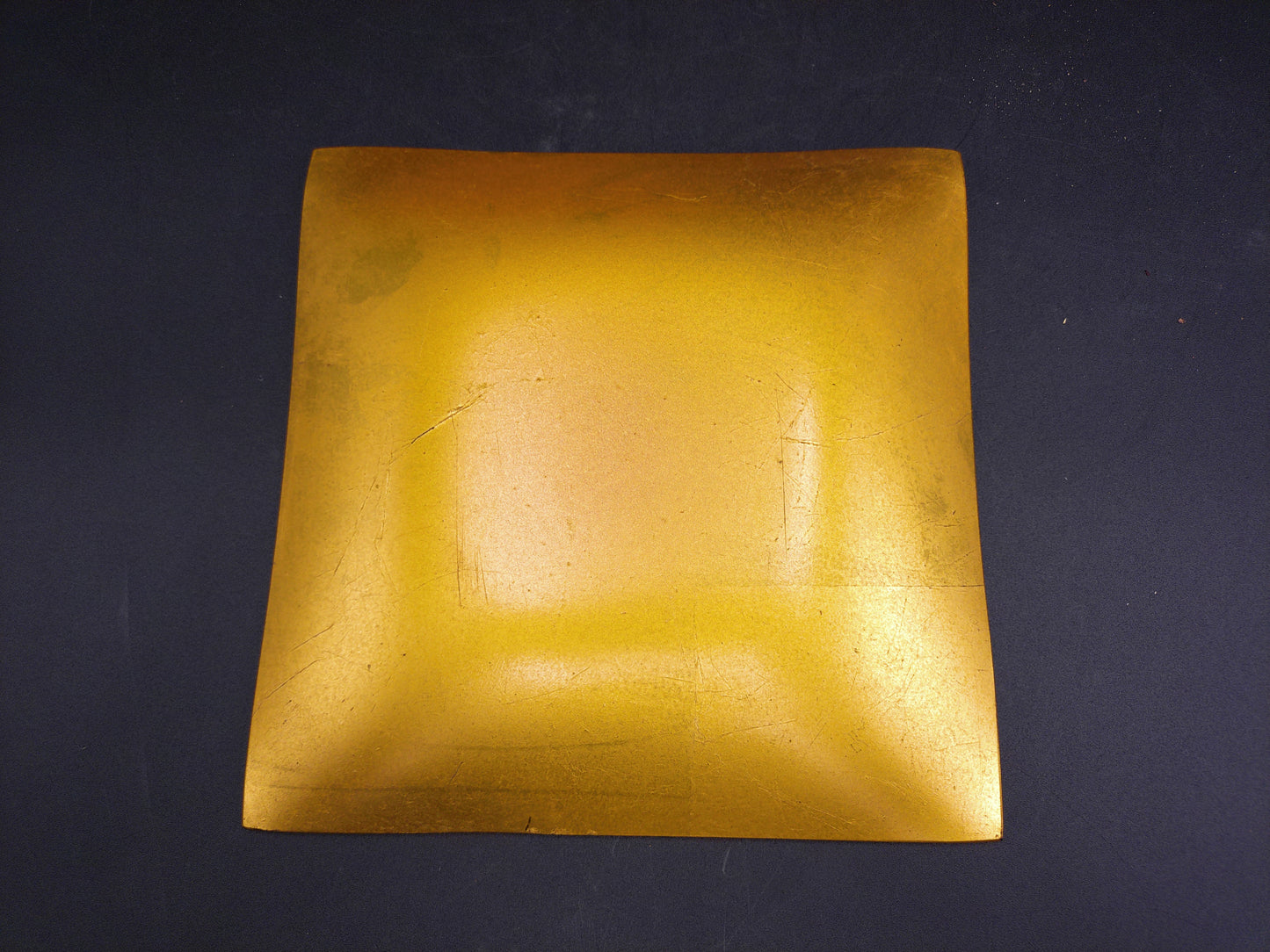 Gold Lacquer Tray Unique and Rare Floral Design