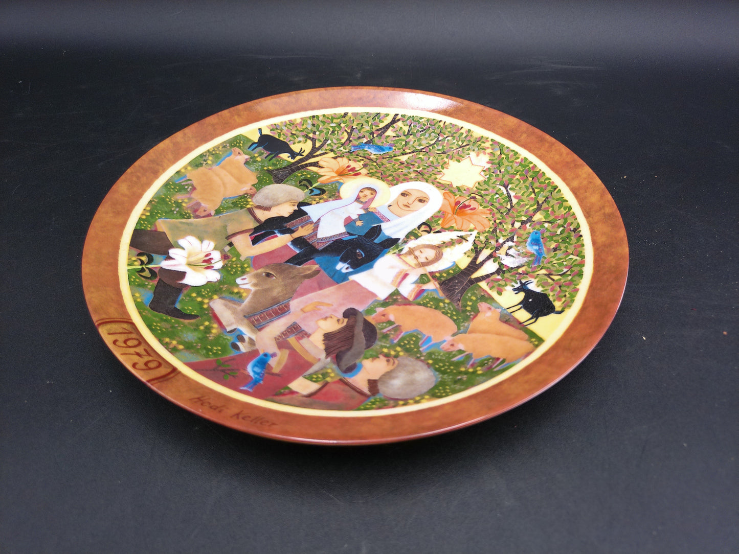 The Adoration Die Anbetung 1979 Hedi Keller Decorative Plate