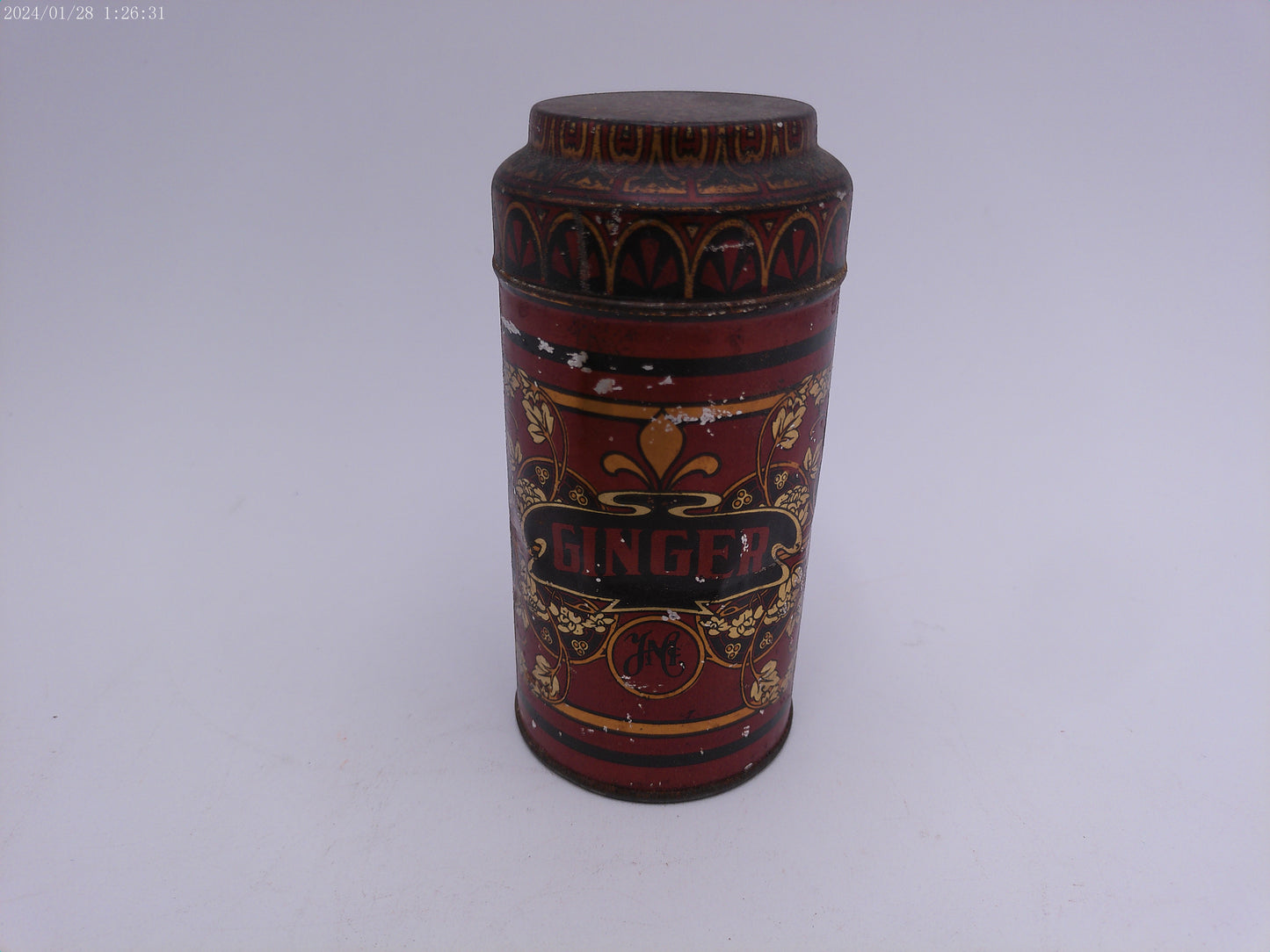 Lot 3 of Vintage Cans Ginger Instant Postum Filippo Berio Olive Oil