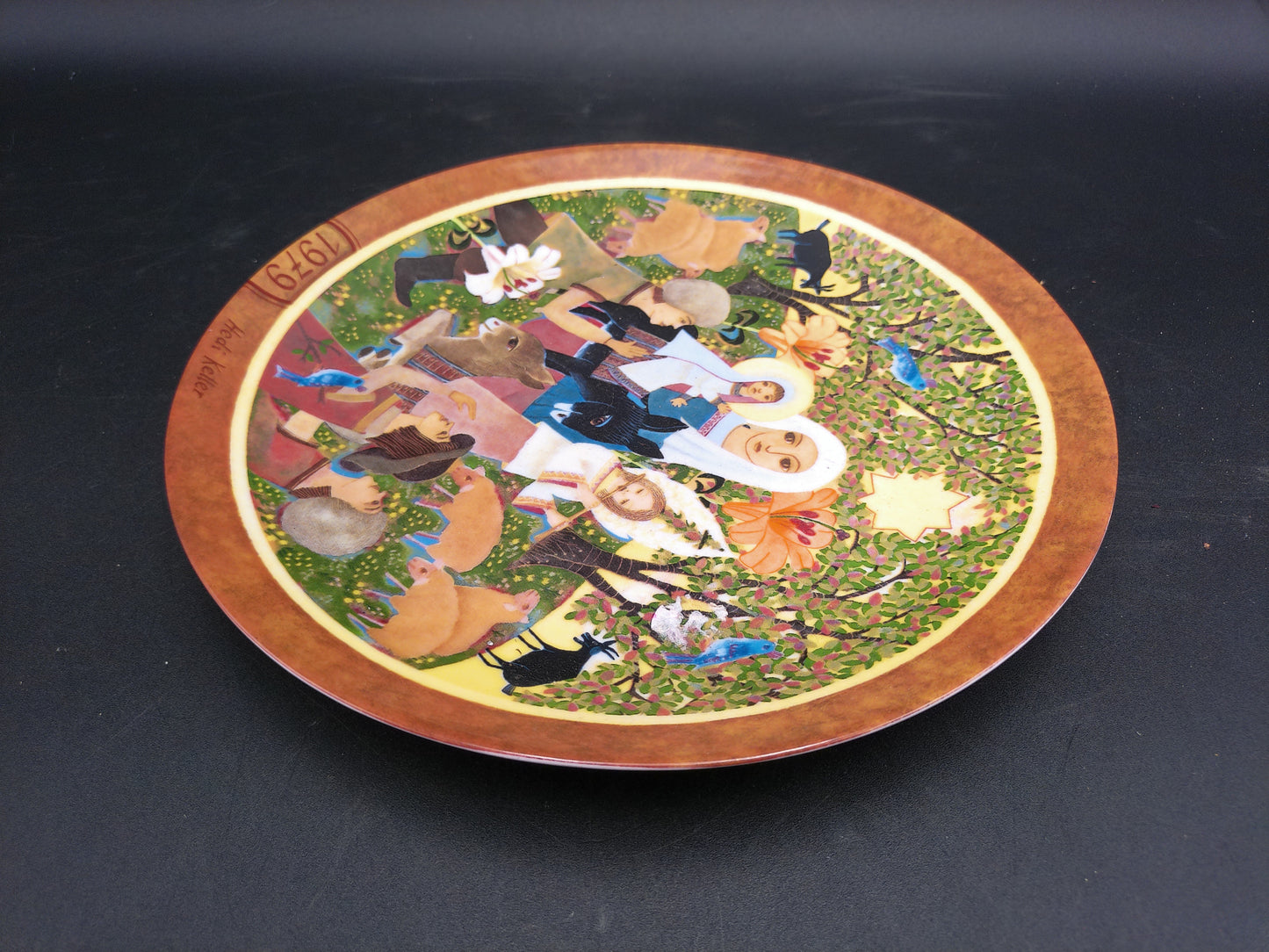 The Adoration Die Anbetung 1979 Hedi Keller Decorative Plate