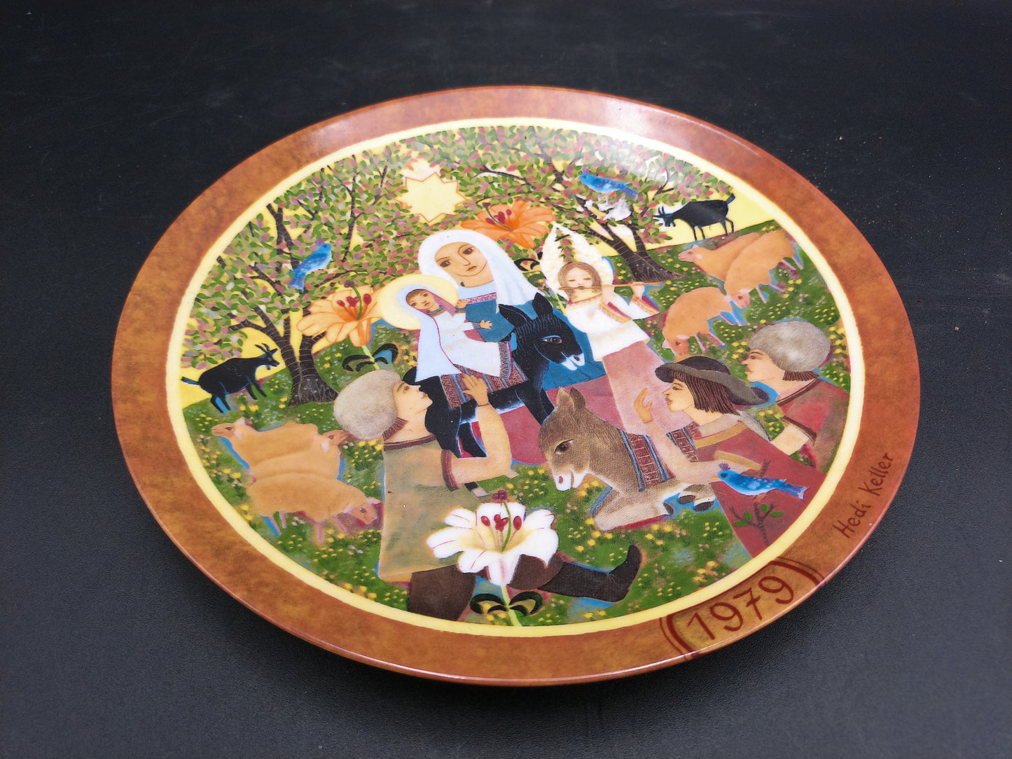 The Adoration Die Anbetung 1979 Hedi Keller Decorative Plate