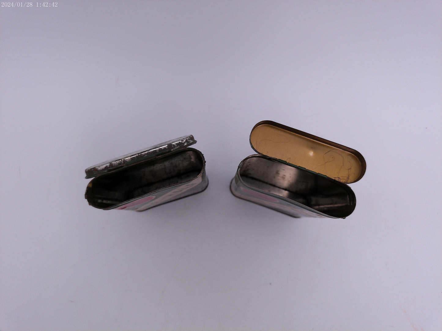 Vintage Tobacco Tin Burley and Bright HALF and HALF American Tobacco Company circa 1950s