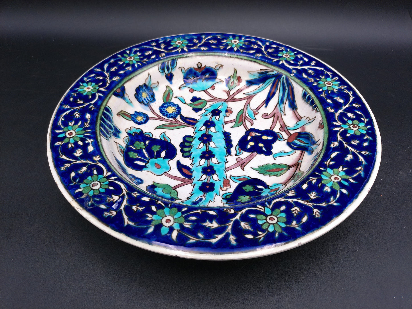 Ceramic Floral Vintage Dish Plate Bowl handmade ceramic plate Set of 2