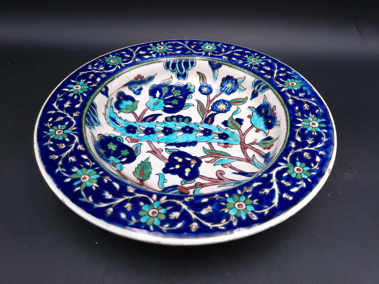 Ceramic Floral Vintage Dish Plate Bowl handmade ceramic plate Set of 2