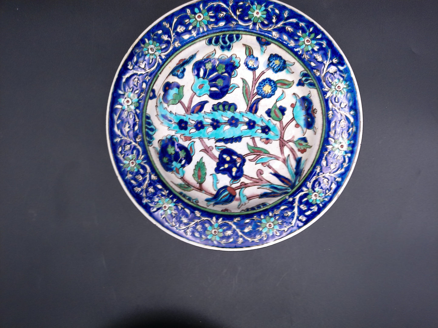 Ceramic Floral Vintage Dish Plate Bowl handmade ceramic plate Set of 2