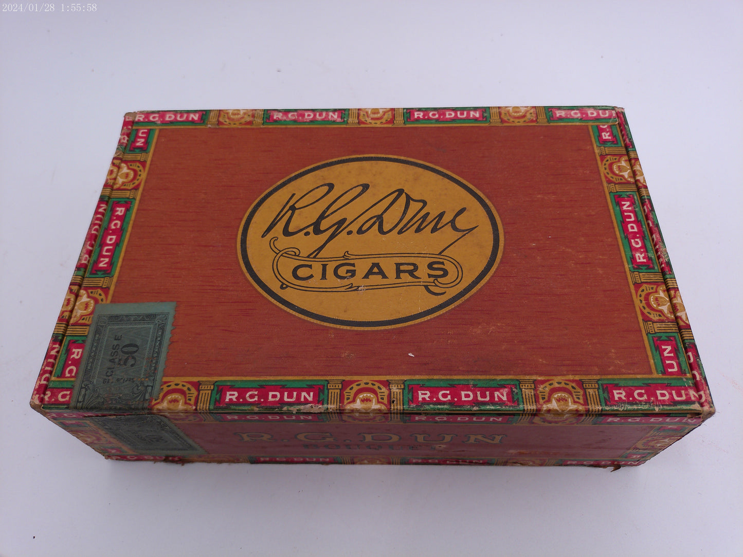 R. G. DUN Vintage Cigar Box and John Ruskin Cigar box