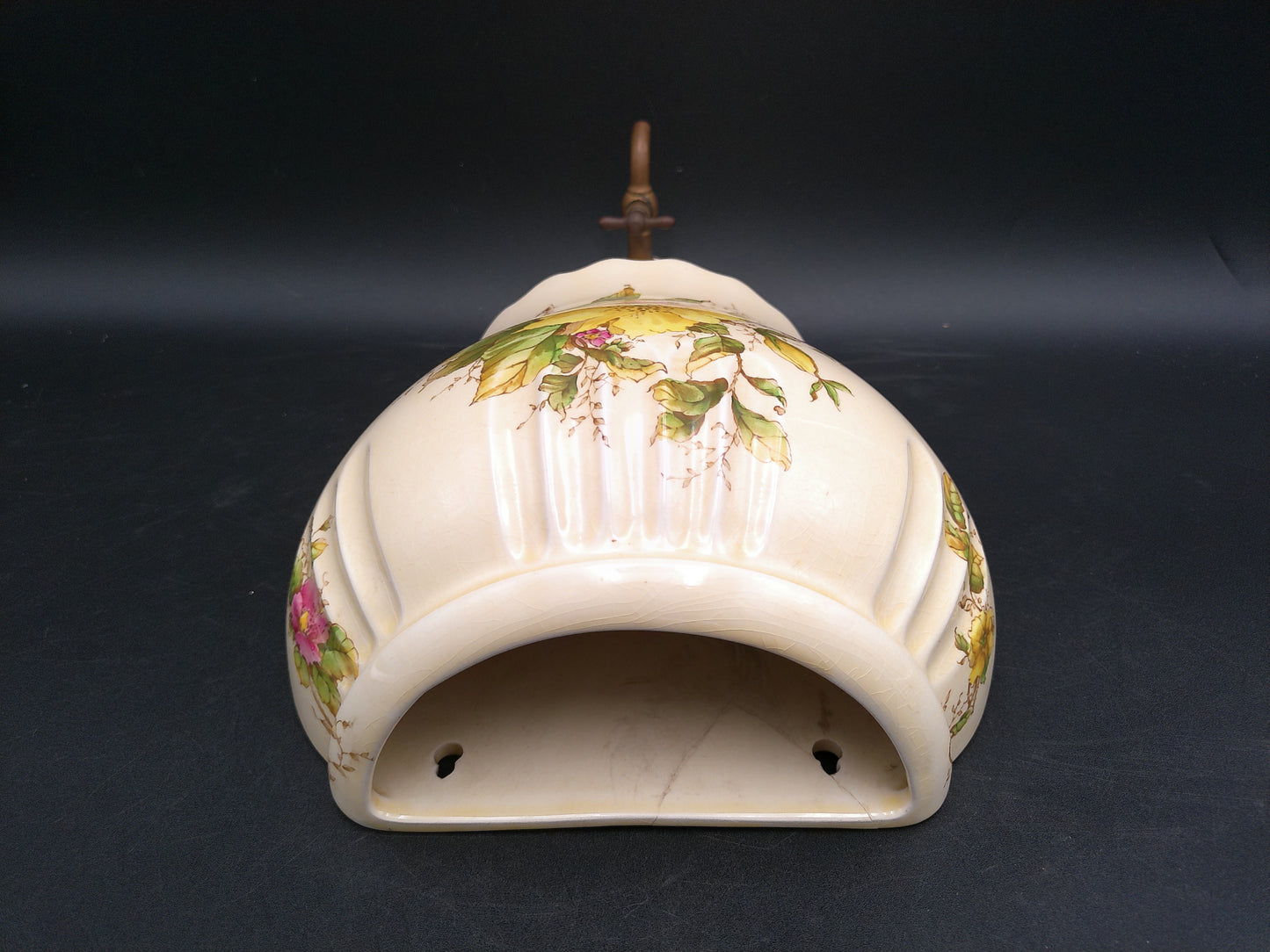 J. W. Co. JW Co Royal Winton Wall Mount Wine Water Spout Ceramic Rare