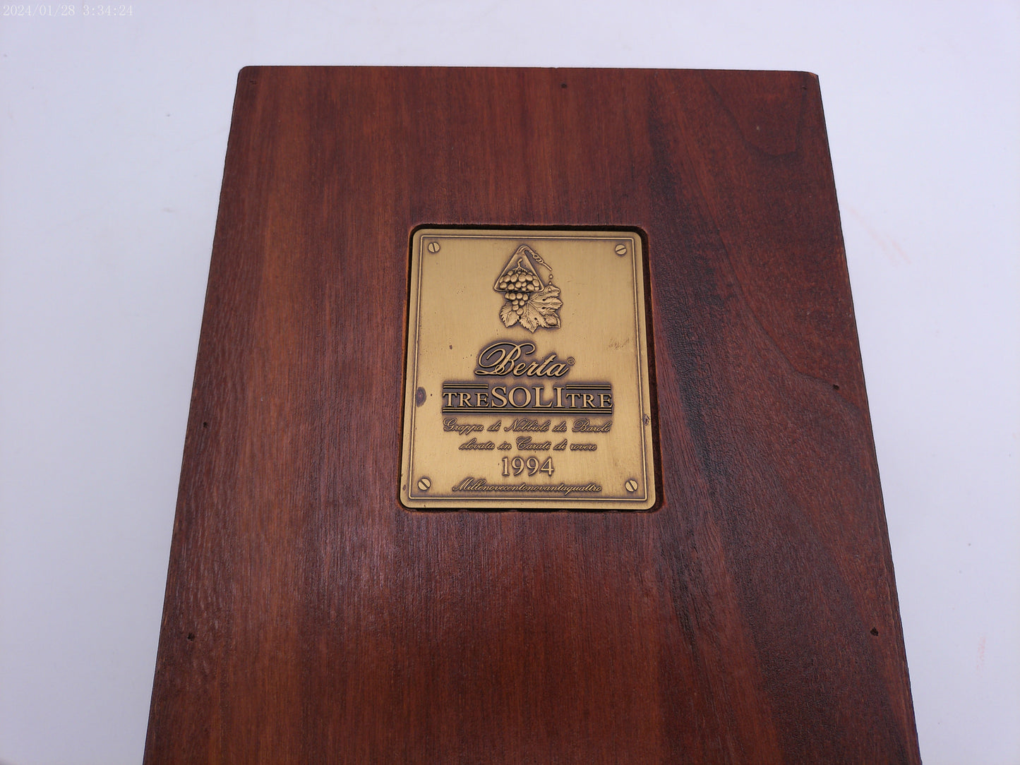 Berta TreSOLLTRE 1994  Liquor Wooden Case