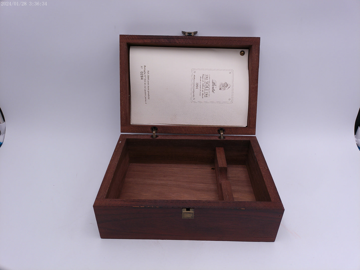 Berta TreSOLLTRE 1994  Liquor Wooden Case
