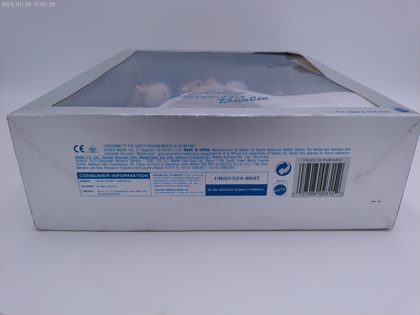 Winter Fantasy 2003 Barbie Doll