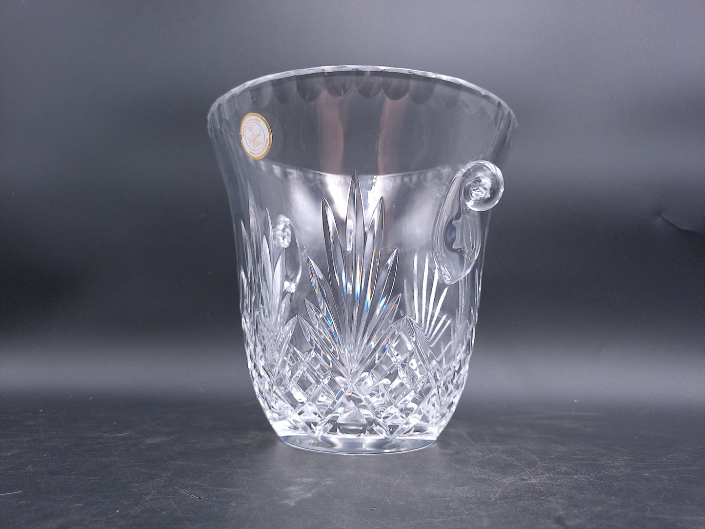 Crystal Champagne Bowl Made in Poland Clear 24% Lead Crystal Cut Elegant