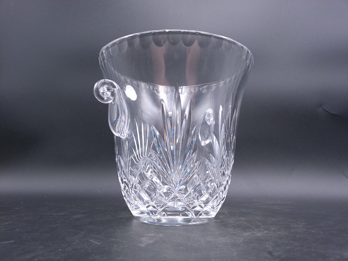 Crystal Champagne Bowl Made in Poland Clear 24% Lead Crystal Cut Elegant
