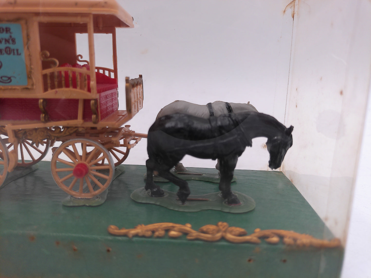 Doctor Brown's Snake Oil Horse Drawn Wagon Model in orginal display Rare
