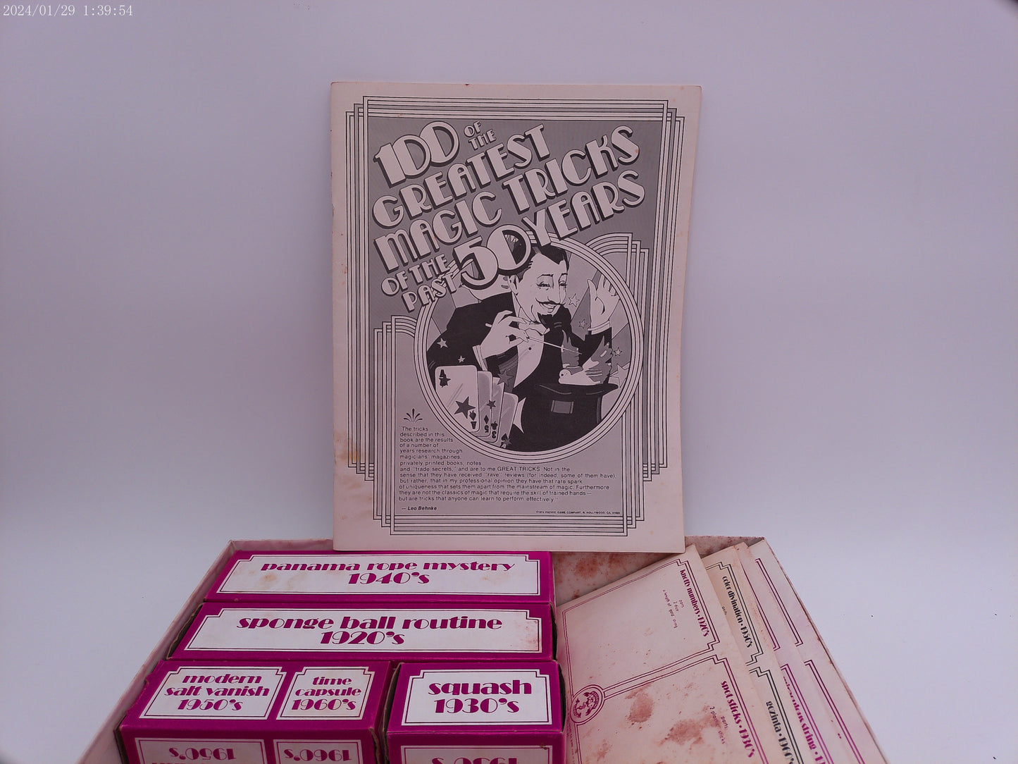 100 Of The Greatest Magic Tricks of The Past 50 Years Magic Tricks Kit