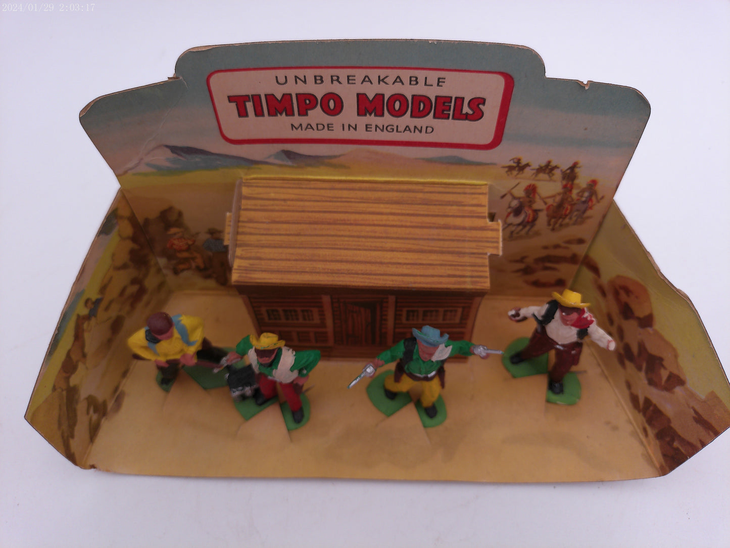 Timpo Cowboys Shop Scenic Display – Extremely Rare 1956