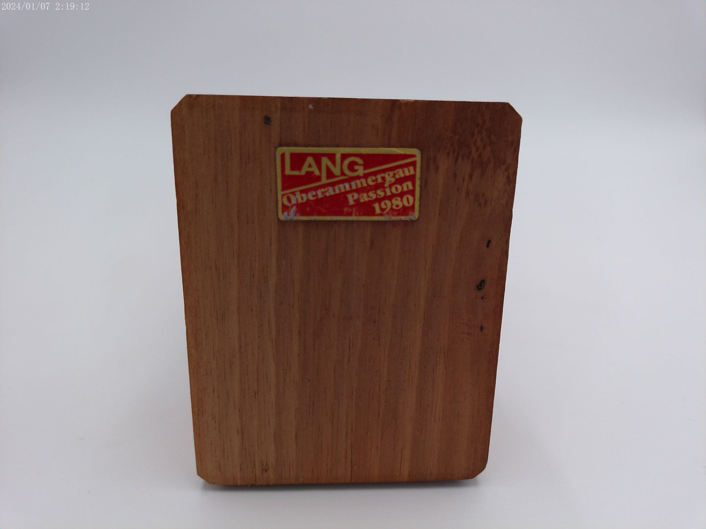 Vintage Female Portrait Wood Craving Statue