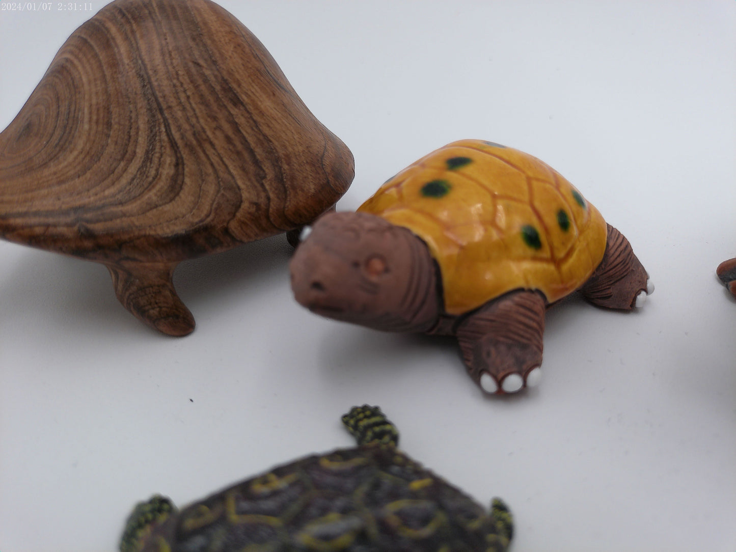Lot of 4 Unique Turtles  Turtle Hand Made statues