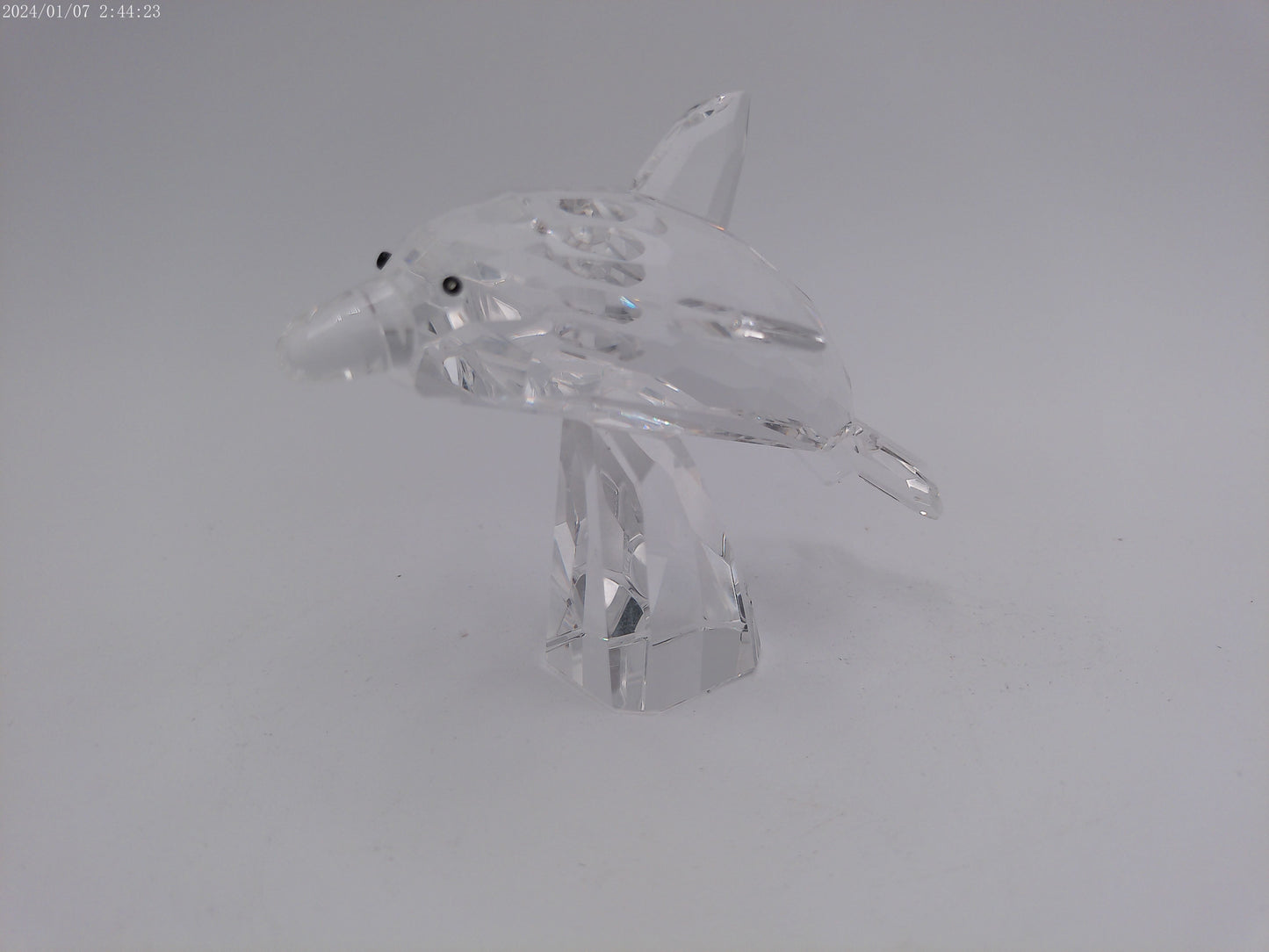 Crystal glass Dolphin Cat  Bass Guitar
