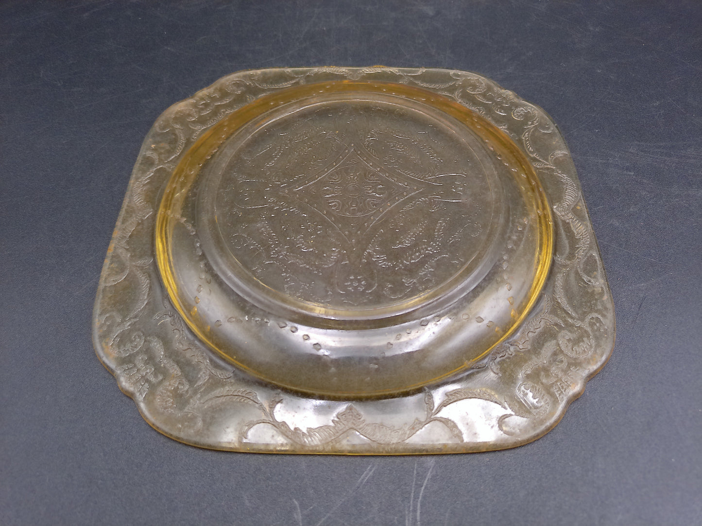 Depression Glass Federal Amber Madrid 6" Bread Plate