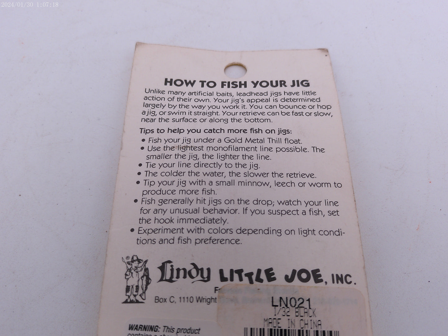 Lindy Little Nipper Fishing Jig Lot OF 2
