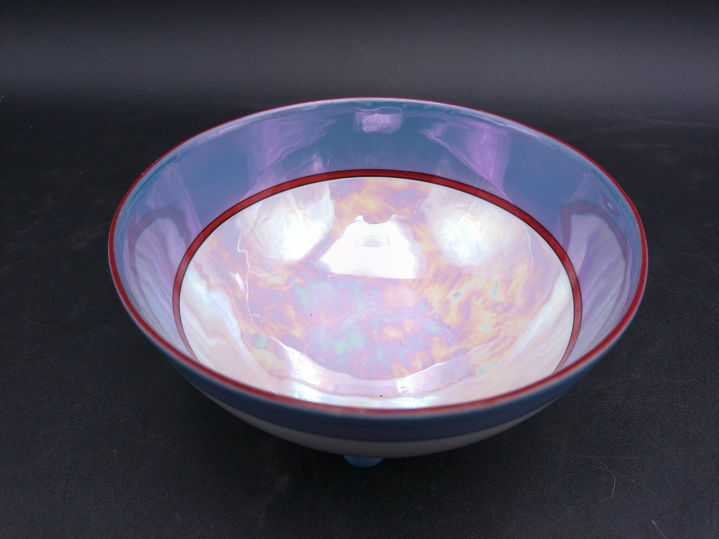 Noritake Soup Bowl With 2 Spoons Handpainted Vintage