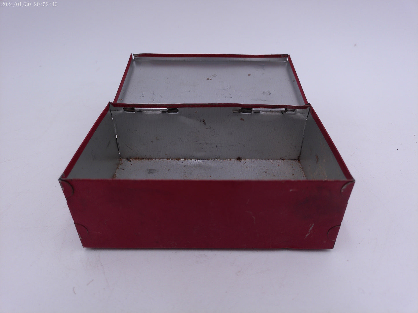 Vintage Sport King Fly Rod Repair Kit Empty Red Metal Box