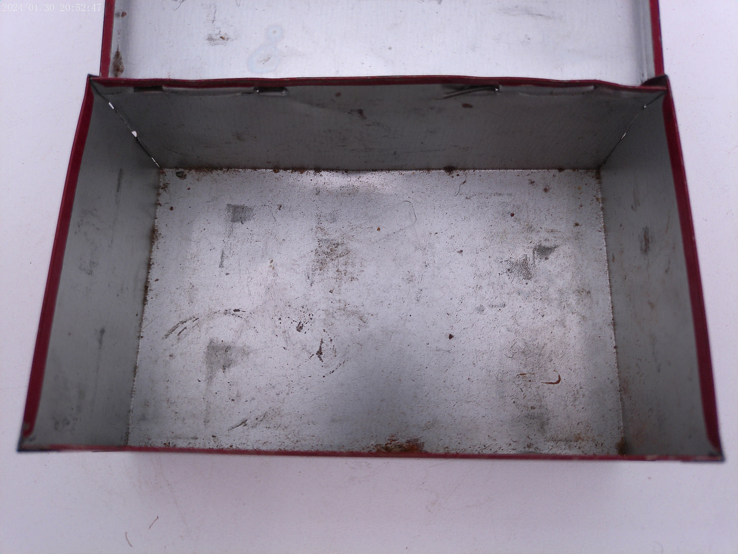 Vintage Sport King Fly Rod Repair Kit Empty Red Metal Box