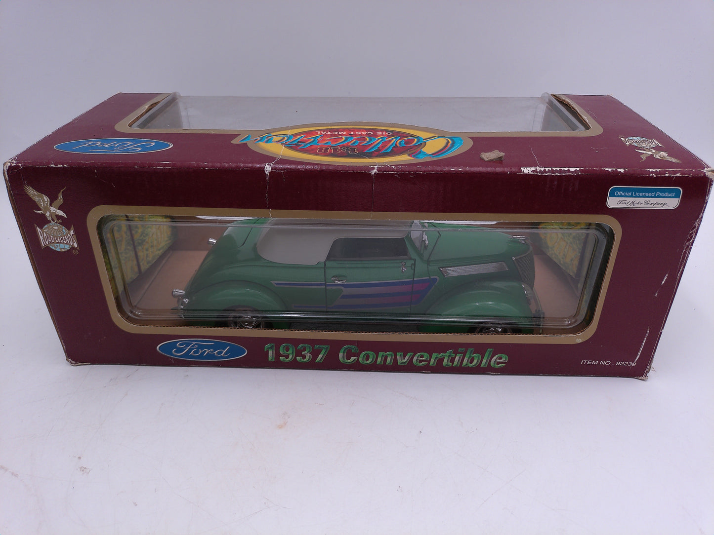 Legends 1937 Ford Convertible 1/18 Road Die Cast Collectible car
