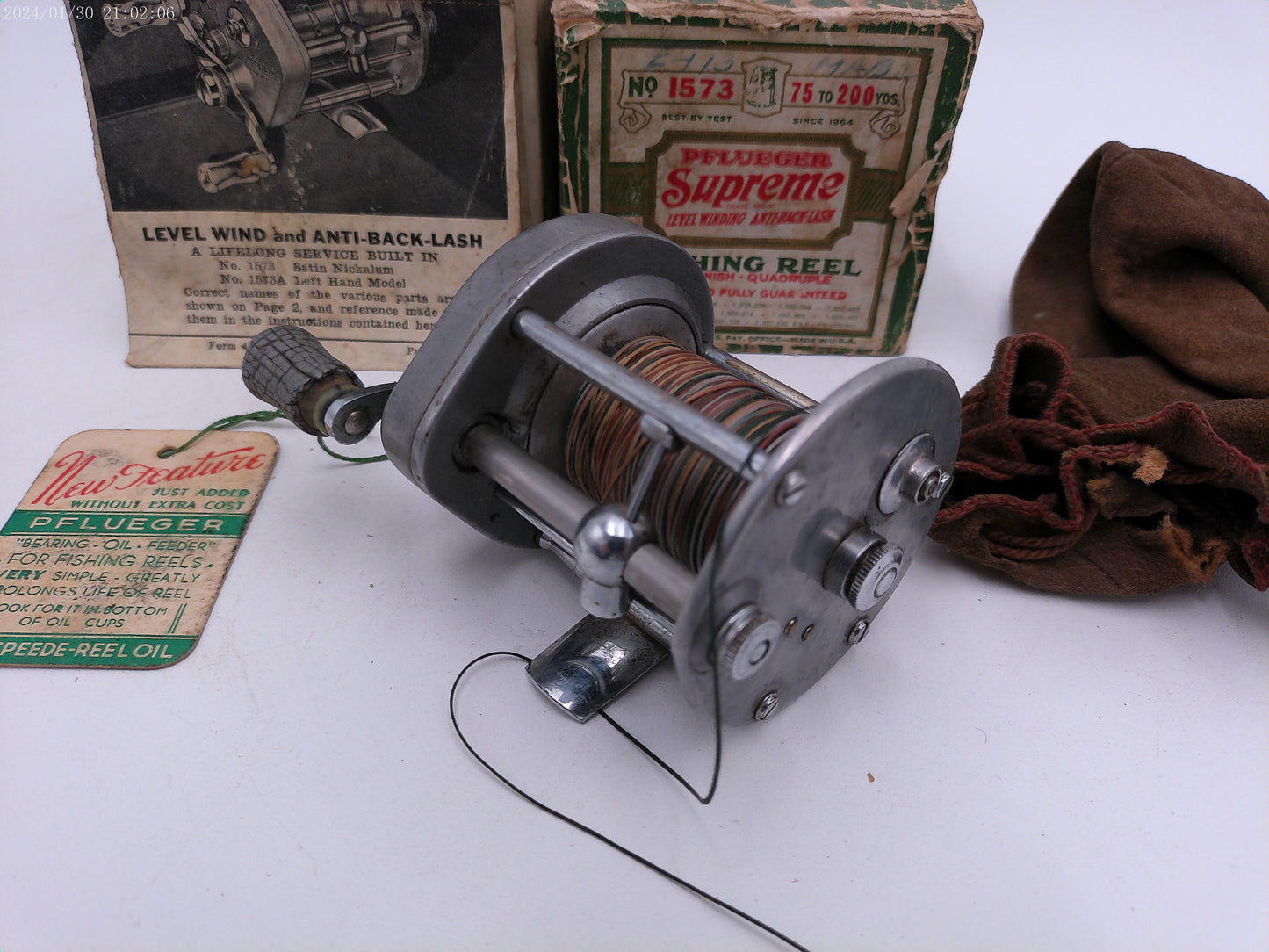 Vintage 1963 Pflueger Nobby No. 1963 Bait Casting Fishing Reel
