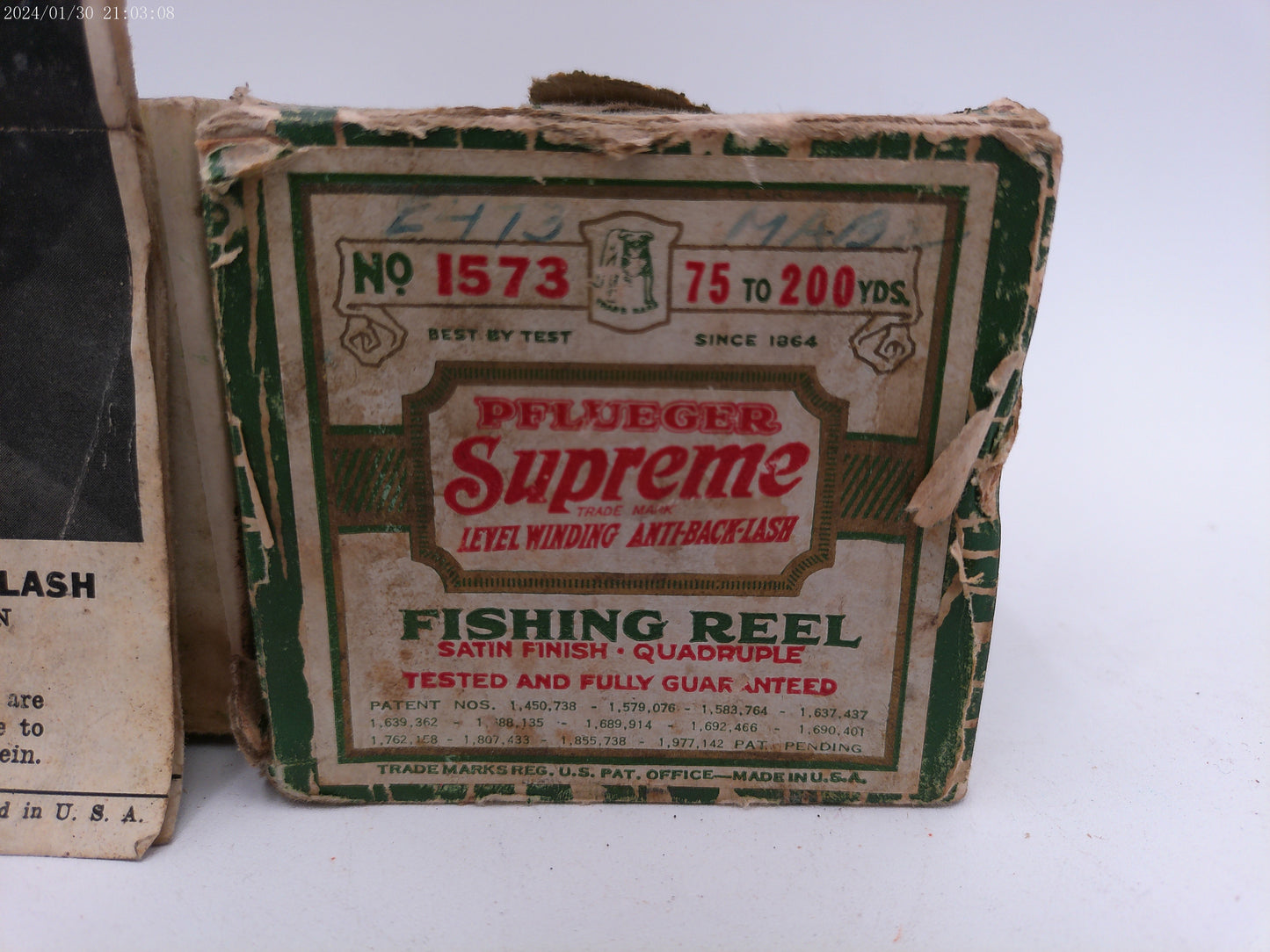 Vintage 1963 Pflueger Nobby No. 1963 Bait Casting Fishing Reel