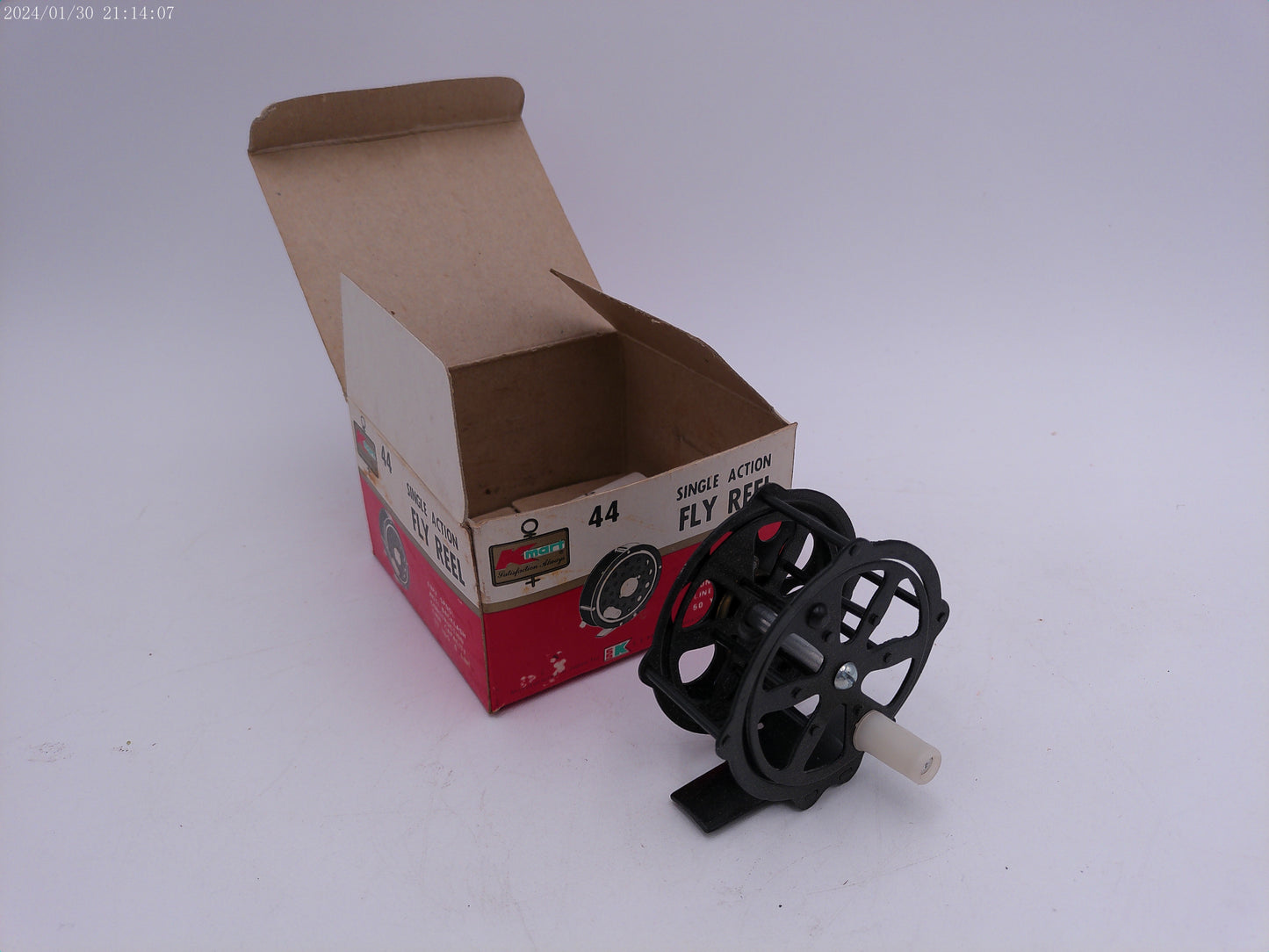 KMART 44 Single Action Fly Reel I Open Box and weights