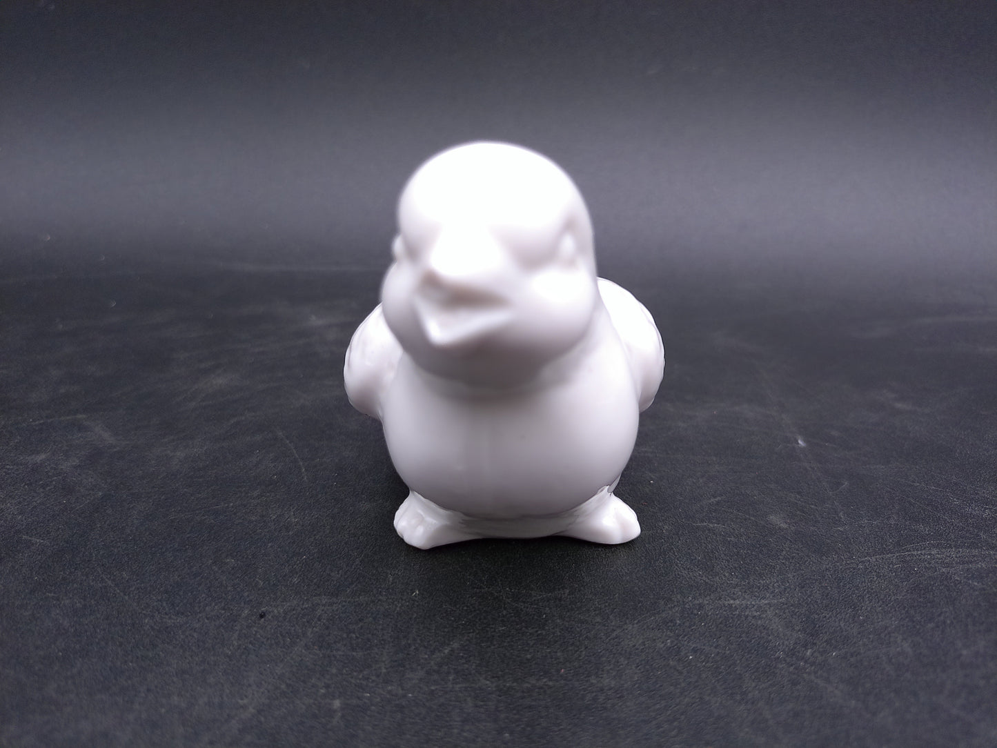 White Porcelain Bird Sparrow Figurine