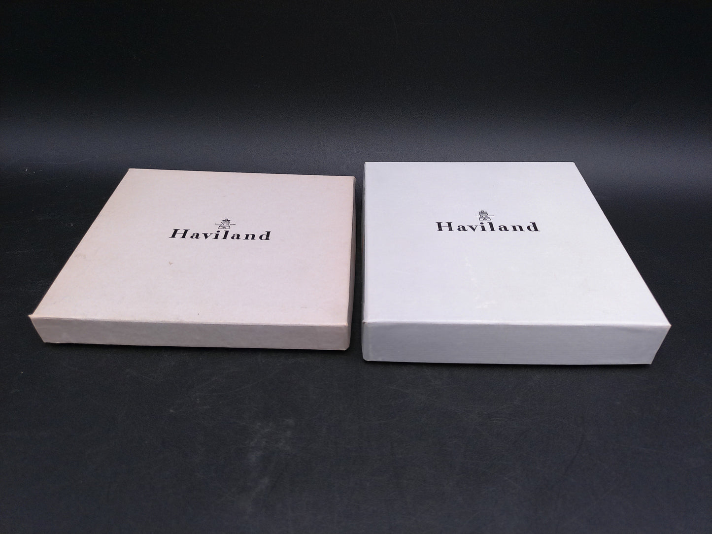 Haviland Limoges Porcelain Ornament Children Yule Logs In Box France Lot of 2 1979 #1