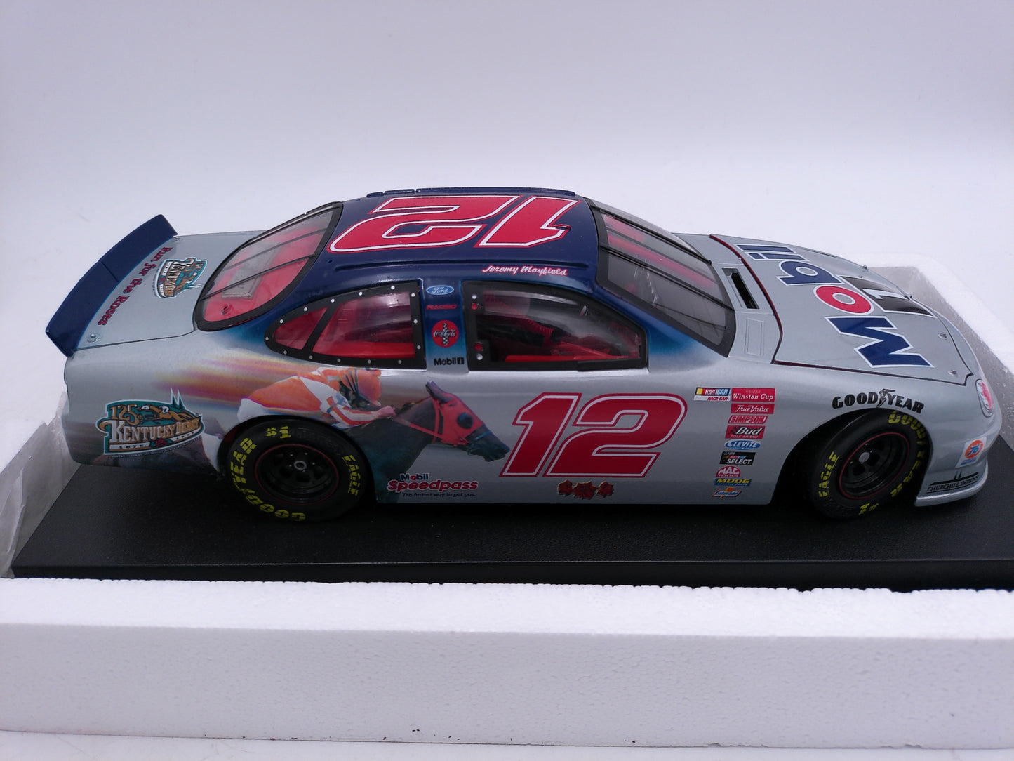 Jeremy Mayfield 1999 #12 125th Kentucky Derby Ford Taurus Race Car Revell 1:24