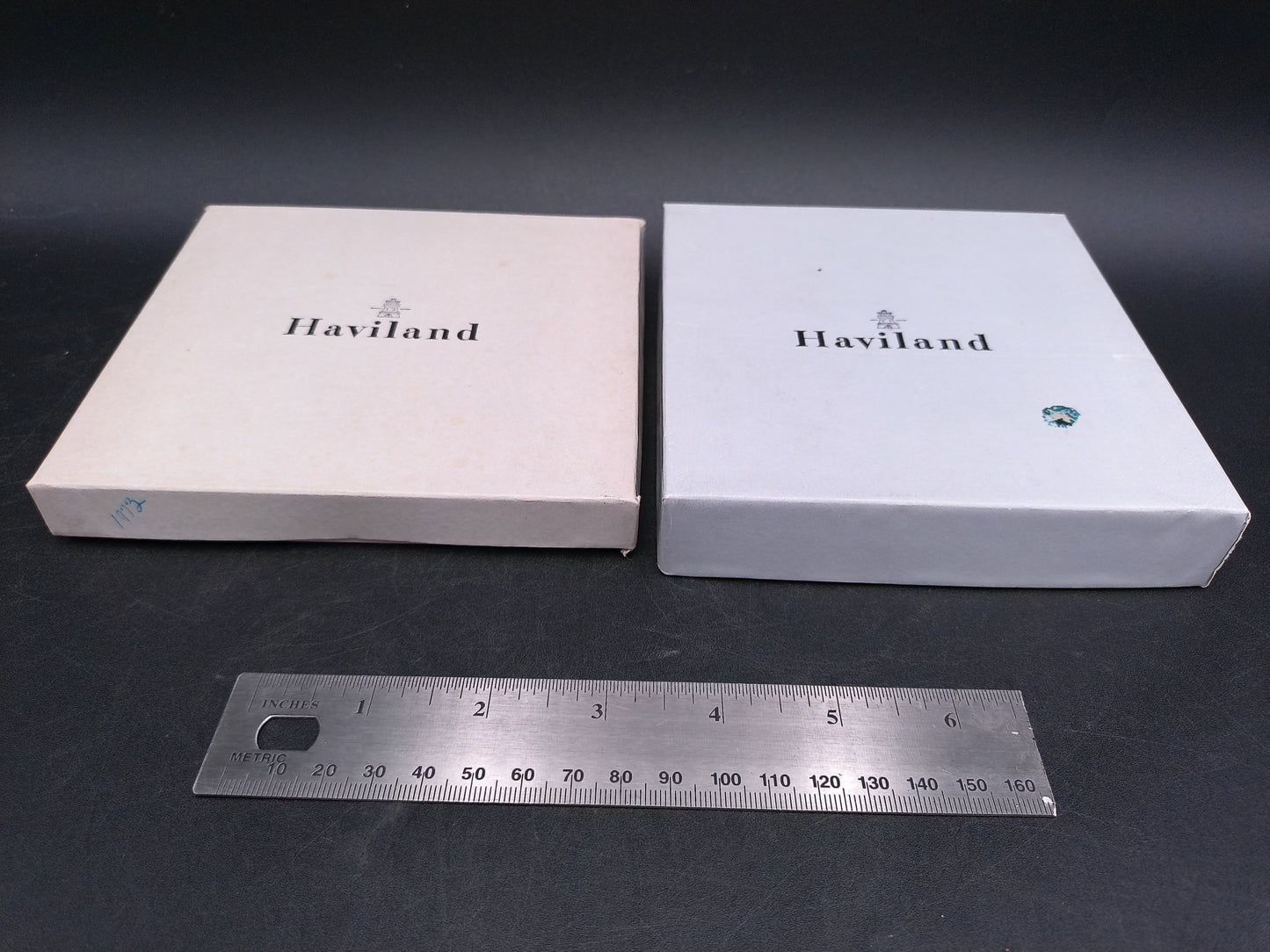 Haviland Porcelain Ornament Christmas Decoration With Bell Design In Box France Lot of 2 #3
