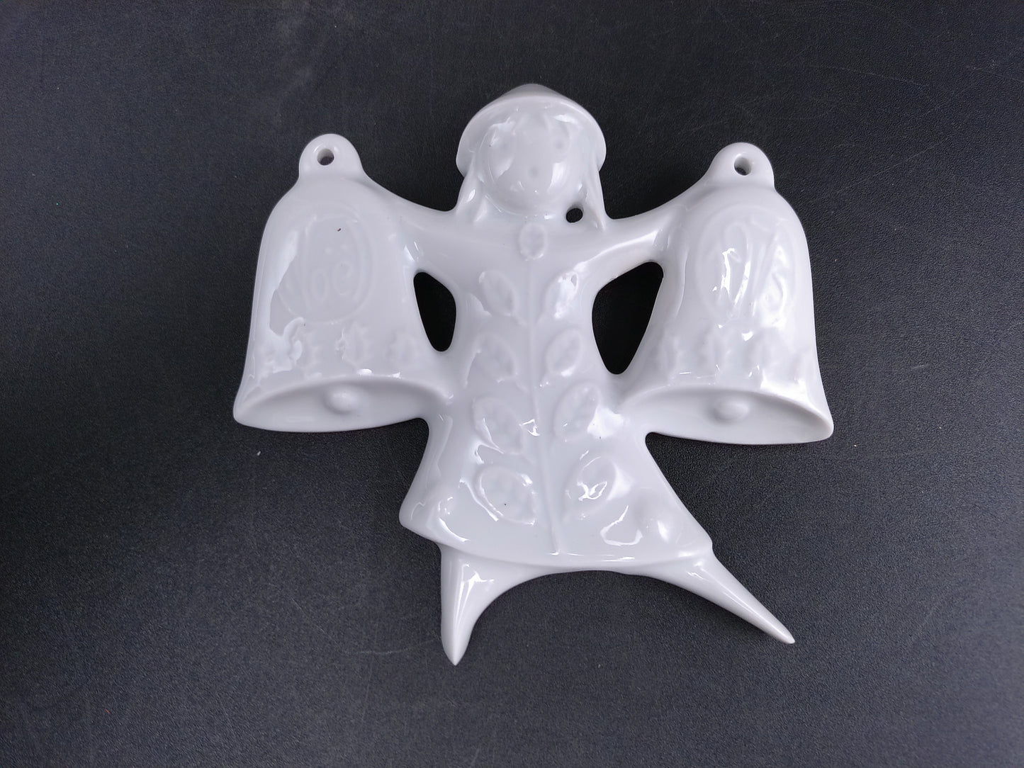 Haviland Porcelain Ornament Christmas Decoration With Bell Design In Box France Lot of 2 #3