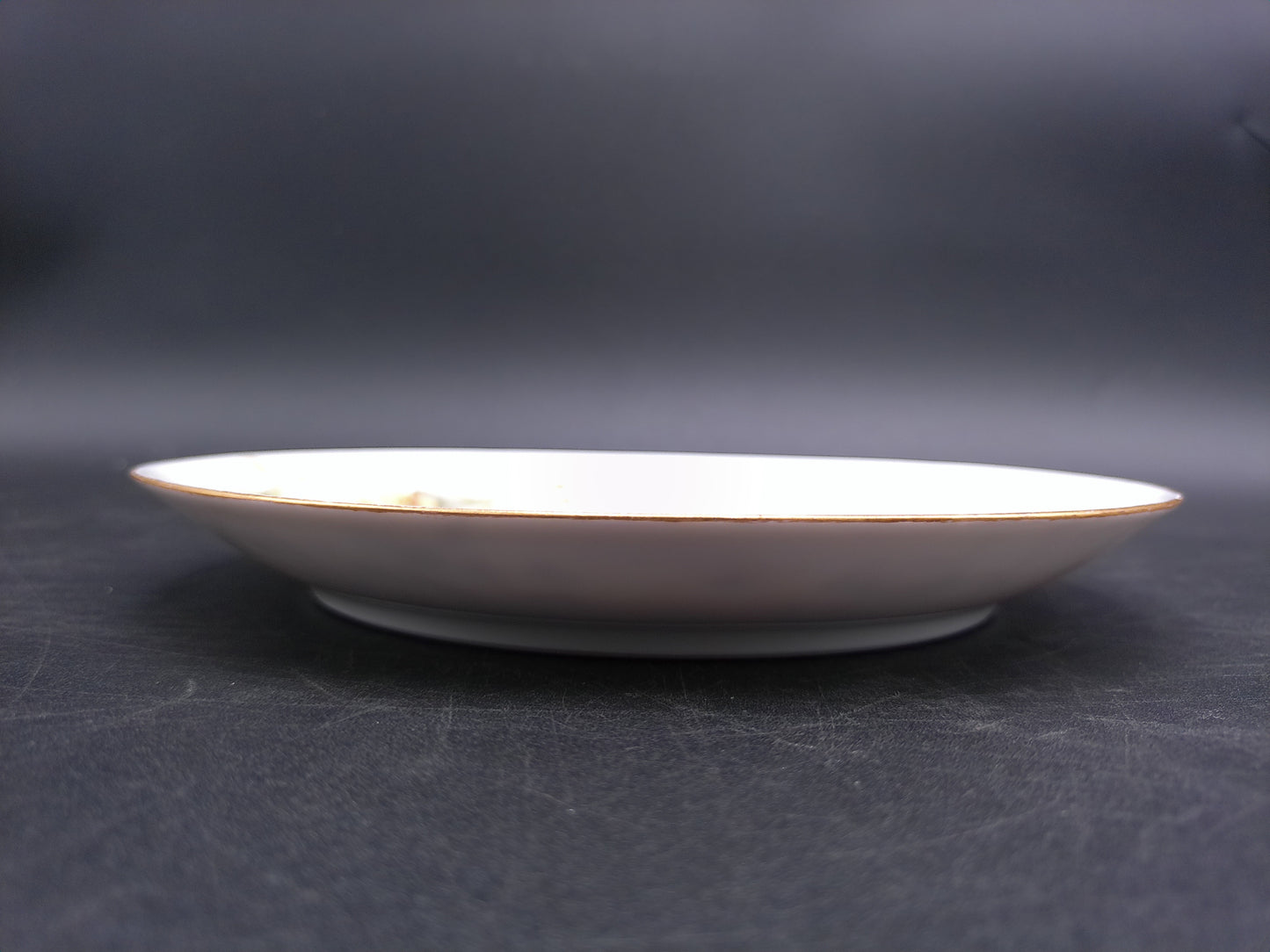 Bavarian Plate Yellow Blue Flowers Hand Painted From Hutschenreuther Selb Germany