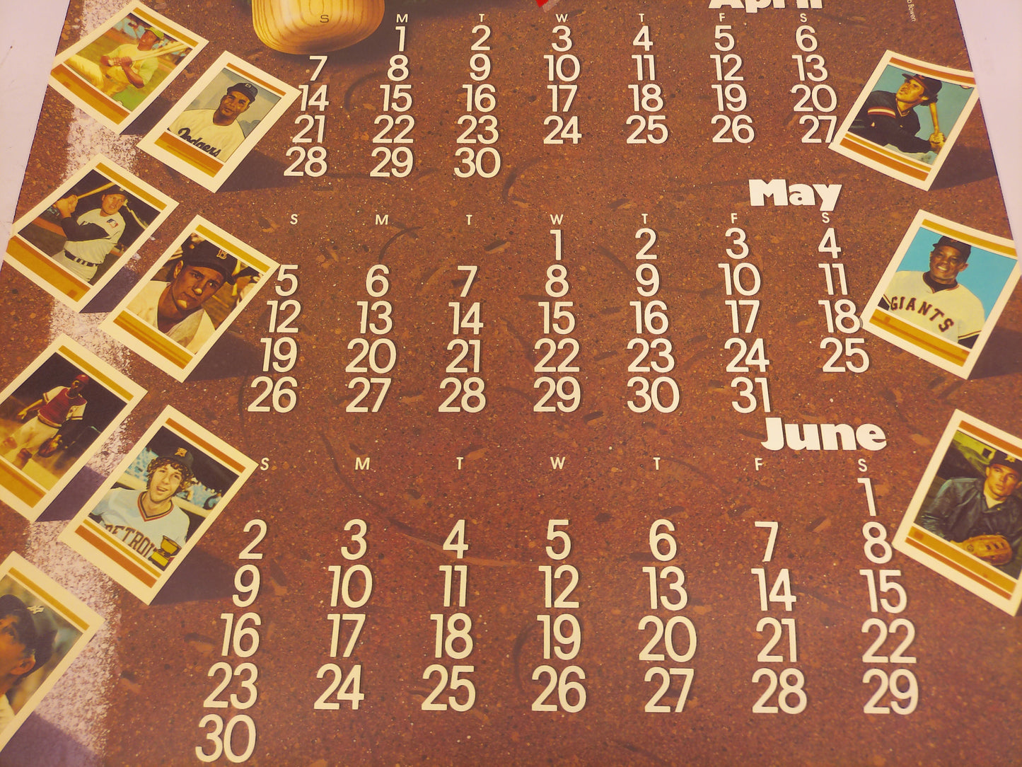 Play Ball Wall Calendar Poster Baseball 1985 Chope Stevens Paper Company
