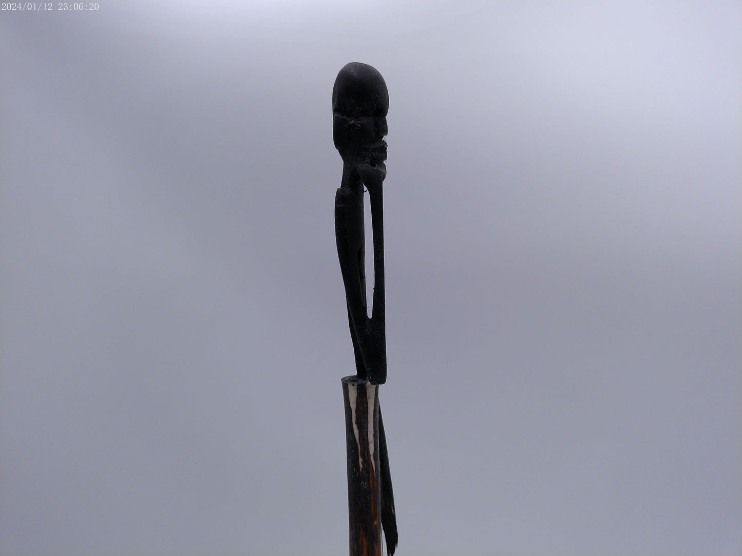 Hand Craved Wood African Man Statue 19" tall