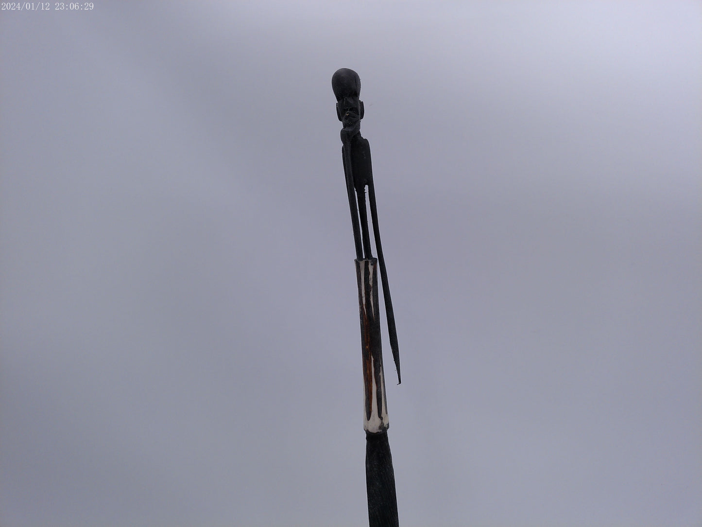 Hand Craved Wood African Man Statue 19" tall