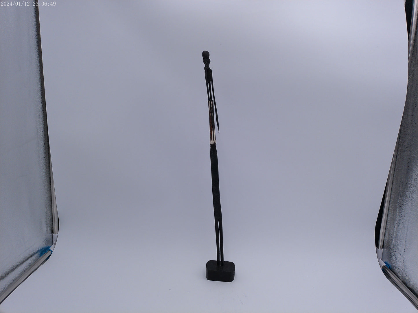 Hand Craved Wood African Man Statue 19" tall