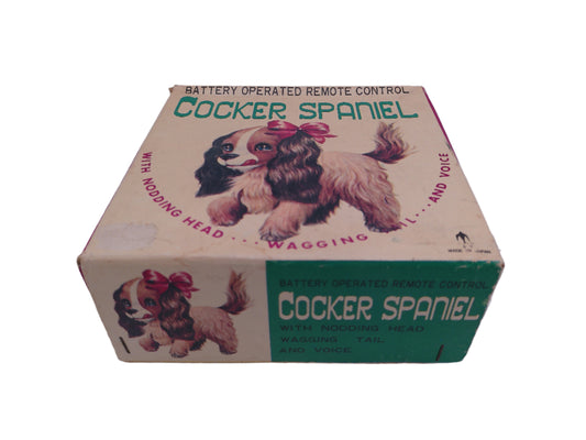 Cocker Spaniel walking dog Vintage Works