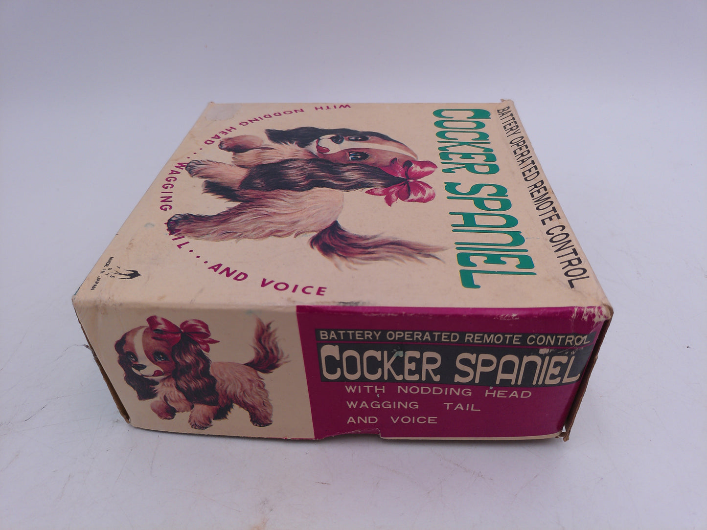 Cocker Spaniel walking dog Vintage Works